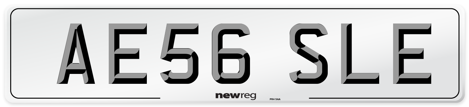 AE56 SLE Number Plate from New Reg